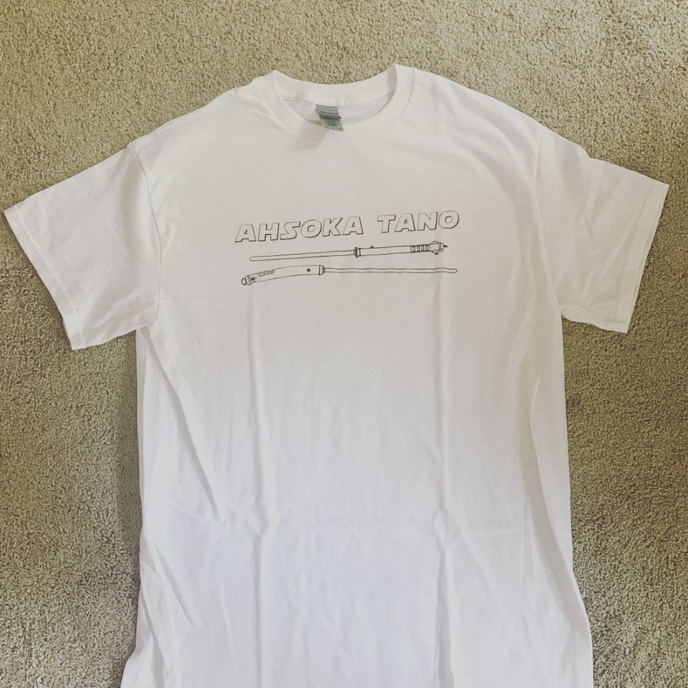 NEW Ahsoka Tano lightsaber tshirt
